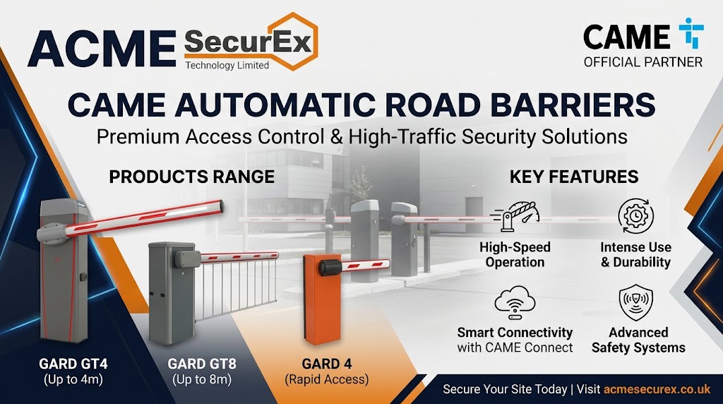 CAME Automatic Road Barriers Range